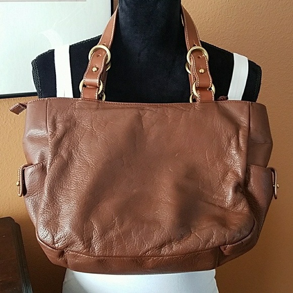 Lauren RL Leather XL Bag! CLEAN! - Picture 2 of 8